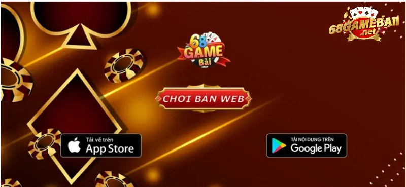 Chọn mục tải app gamebai68 cho hệ điều hành của smartphone