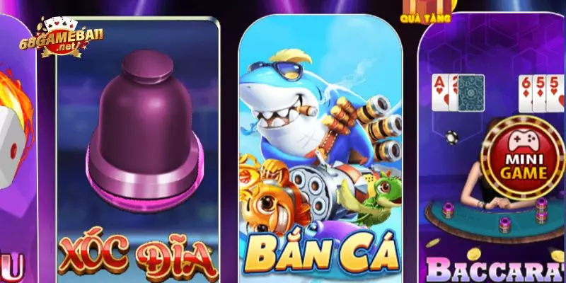 Giao diện chính thức của bắn cá xèng 68 game bài