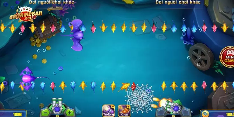 Giao diện một trận bắn cá tại 68 game bài